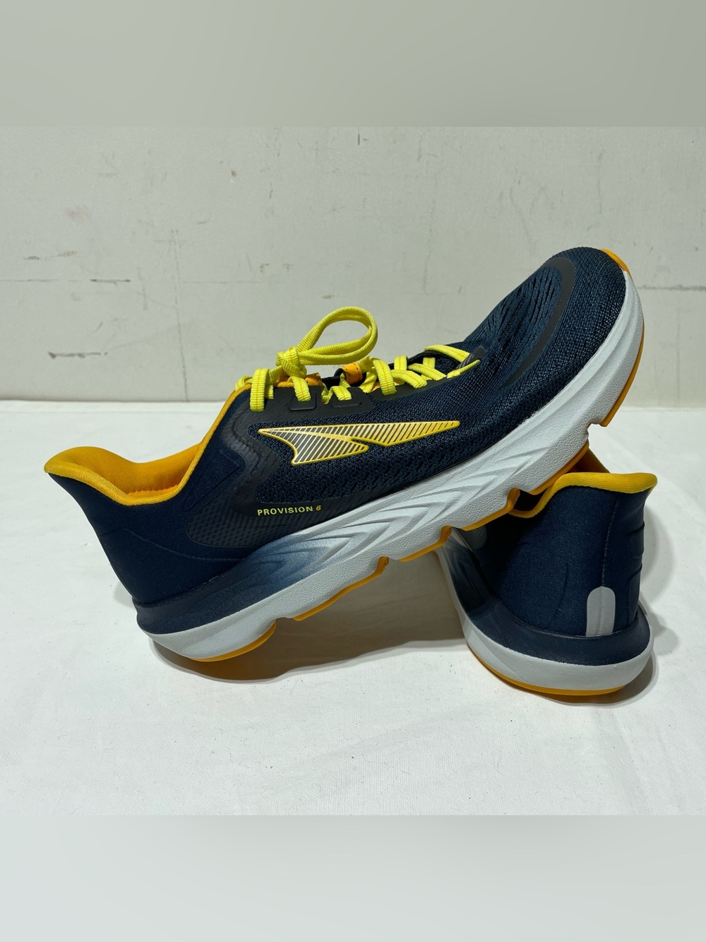 Altra Provision 6 Running Shoes Mens 9 Navy Amber AL0A5475445 Zero Drop